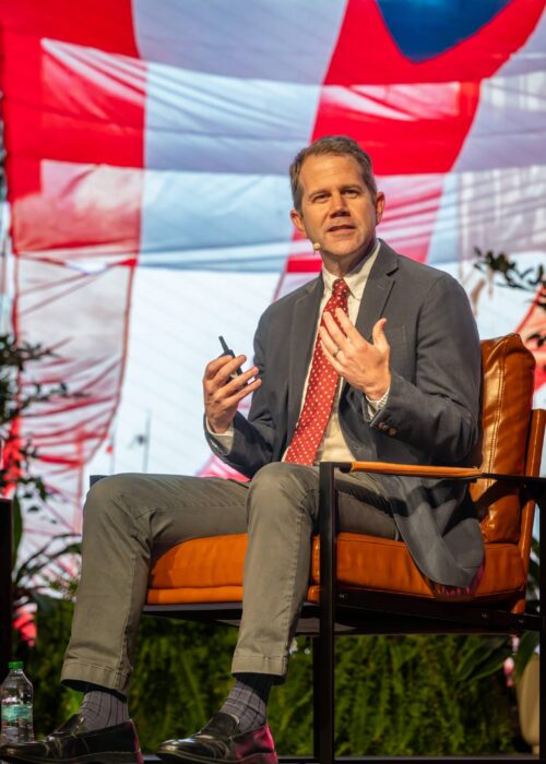 Dr. Mark Huffman solo on stage