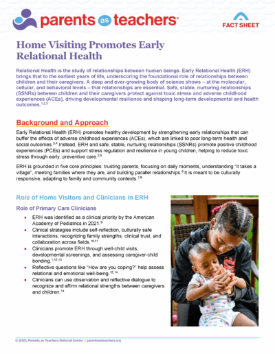 Early Relational Health Fact Sheet