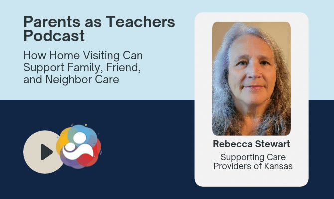 Sarah Farabi Promotional podcast banner reading "Parents as Teachers Podcast" with guest Dr. Dani Dumitriu from Columbia University and play icon